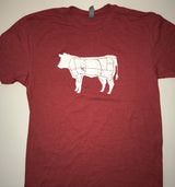 Meat & Potatoes – Tee Red/ White